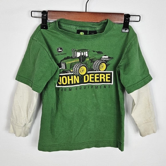 John Deere Long Sleeve Shirt Kids Size Small - Picture 1 of 8